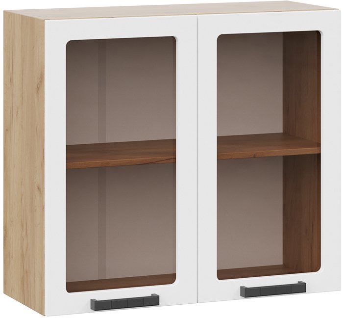 

Шкаф навесной Трия Детройт 1В8С исп. 2 (дуб крафт золотой/белый глянец)