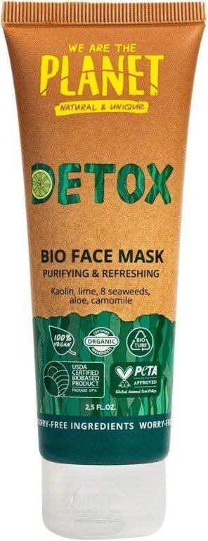 

We Are The Planet Маска для лица кремовая Detox Очищающая Глиняная 75 мл