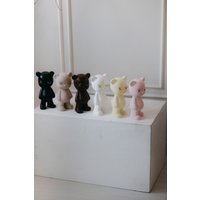 Статуэтка К.РАМА Мишка кожаный Kaws & Bearbrick (белый) в Бресте