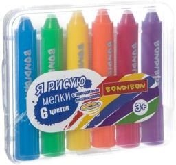 

Восковые мелки Bondibon ВВ2239 (6 цв.)