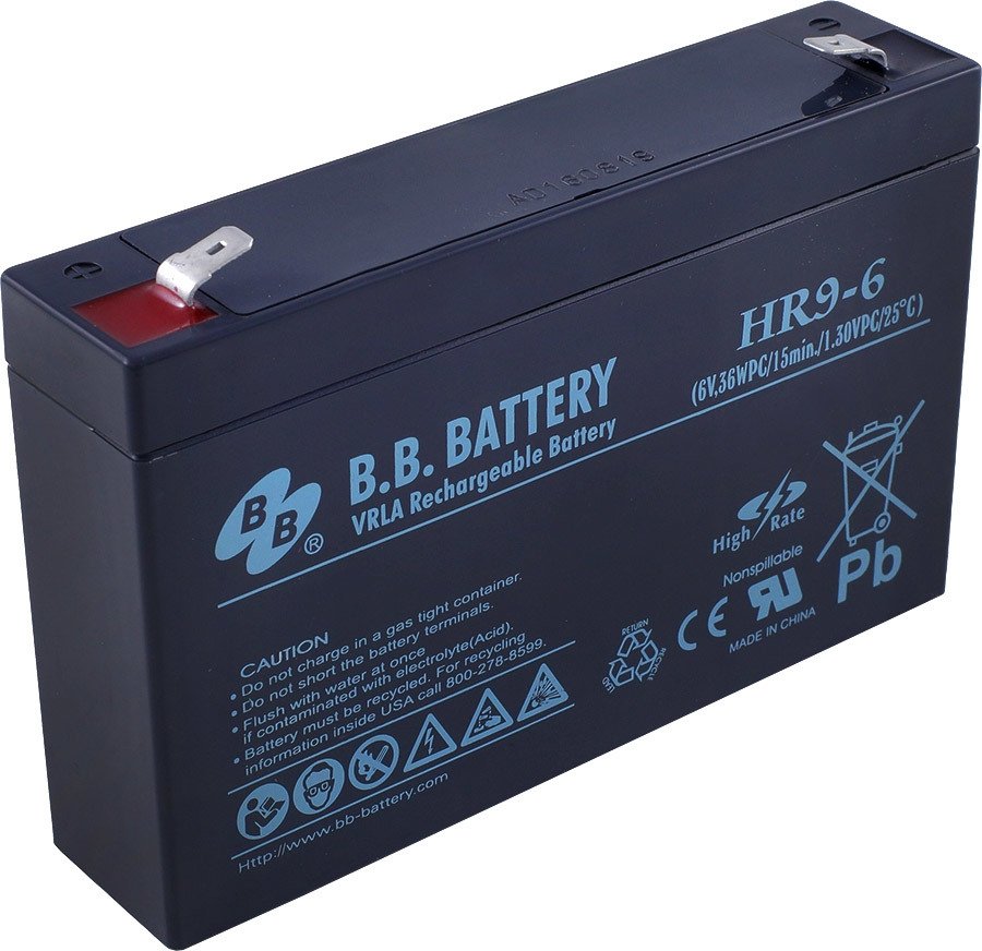 

Аккумулятор для ИБП B.B. Battery HR9-6 (6В/8 А·ч)