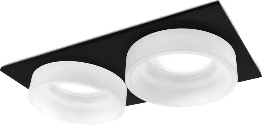 

Точечный светильник Ambrella light TN1319/2 SBK/FR (черный песок/белый матовый)