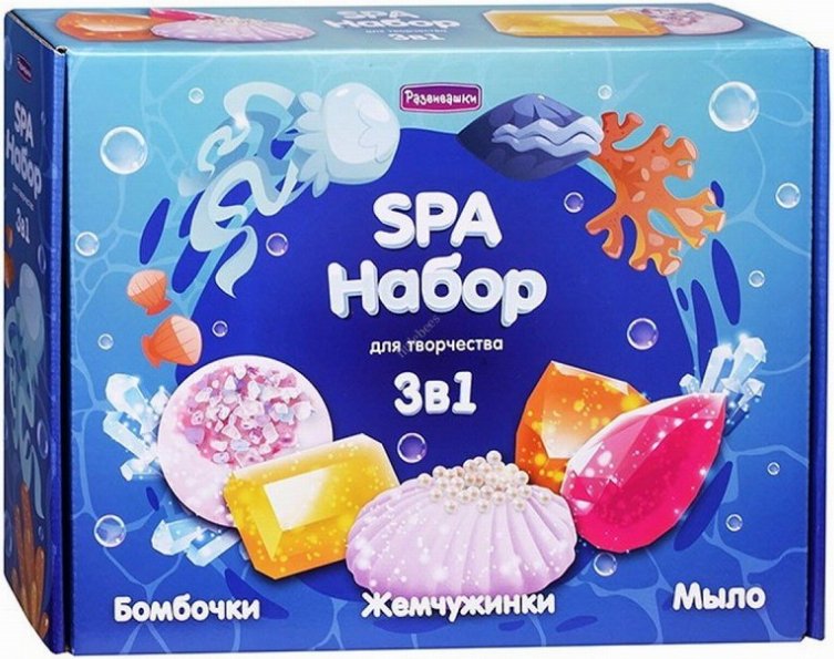

Набор для изготовления мыла Развивашки 3 в 1 Сокровища для ванны С1024