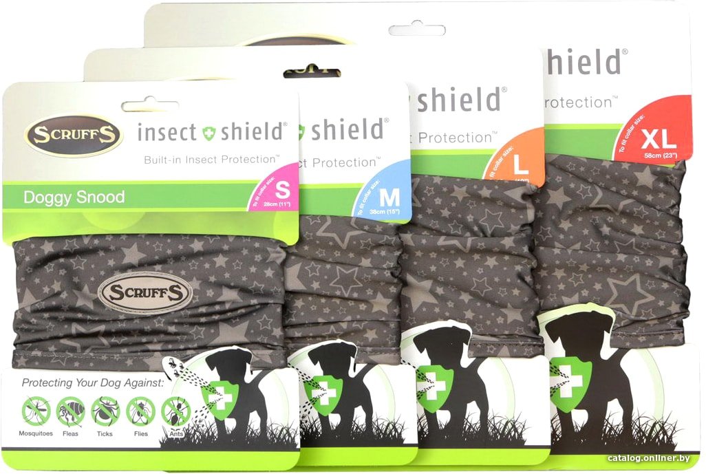 Шлея Scruffs Insect Shield Dog Snood 937119 (серый)