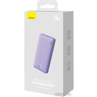 Внешний аккумулятор Baseus Airpow Fast Charge Power Bank 20W 10000mAh (сиреневый) + брендированный брелок Baseus