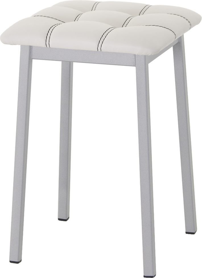 

Табурет AMC Comfort 7К5.12 (кожзам, белый/серебристый)