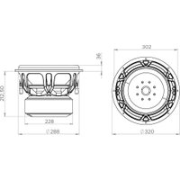 Головка сабвуфера Swat EXE-12D2 v.3