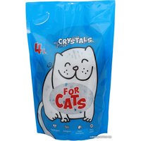 Наполнитель для туалета For Cats Crystals 4 л