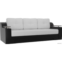 Диван Лига диванов Сенатор 28335 (экокожа, белый/черный)