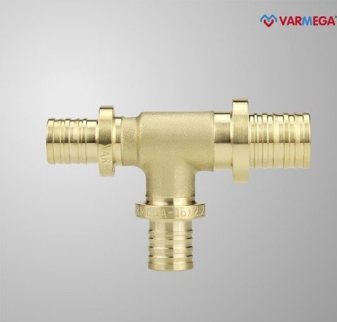 Фитинг Varmega Тройник переходной Slide-fit 25x25x16, аксиальный VM50565