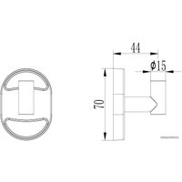 Крючок для ванны Ledeme L1905-1