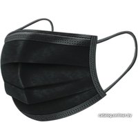 Повязка Эгель Маска 3-х слойная (черный, 50 шт)