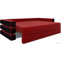 Диван Лига диванов Венеция 27967 (микровельвет, красный)