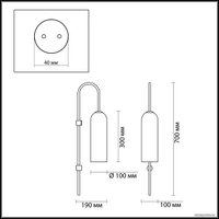 Бра Odeon Light Vosti 4641/1W