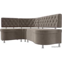 Угловой диван Лига диванов Вегас 105172 (левый, коричневый)