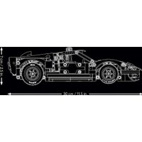 Конструктор LEGO Technic 42223 Гоночный автомобиль Ford GT40 MKII 1966