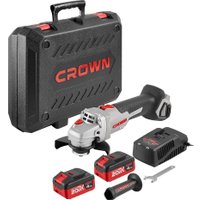 Угловая шлифмашина Crown CT23001-125HX-4 BMC (с 2-мя АКБ)