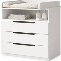 Детский комод VDK 800/3 (белый/белый)