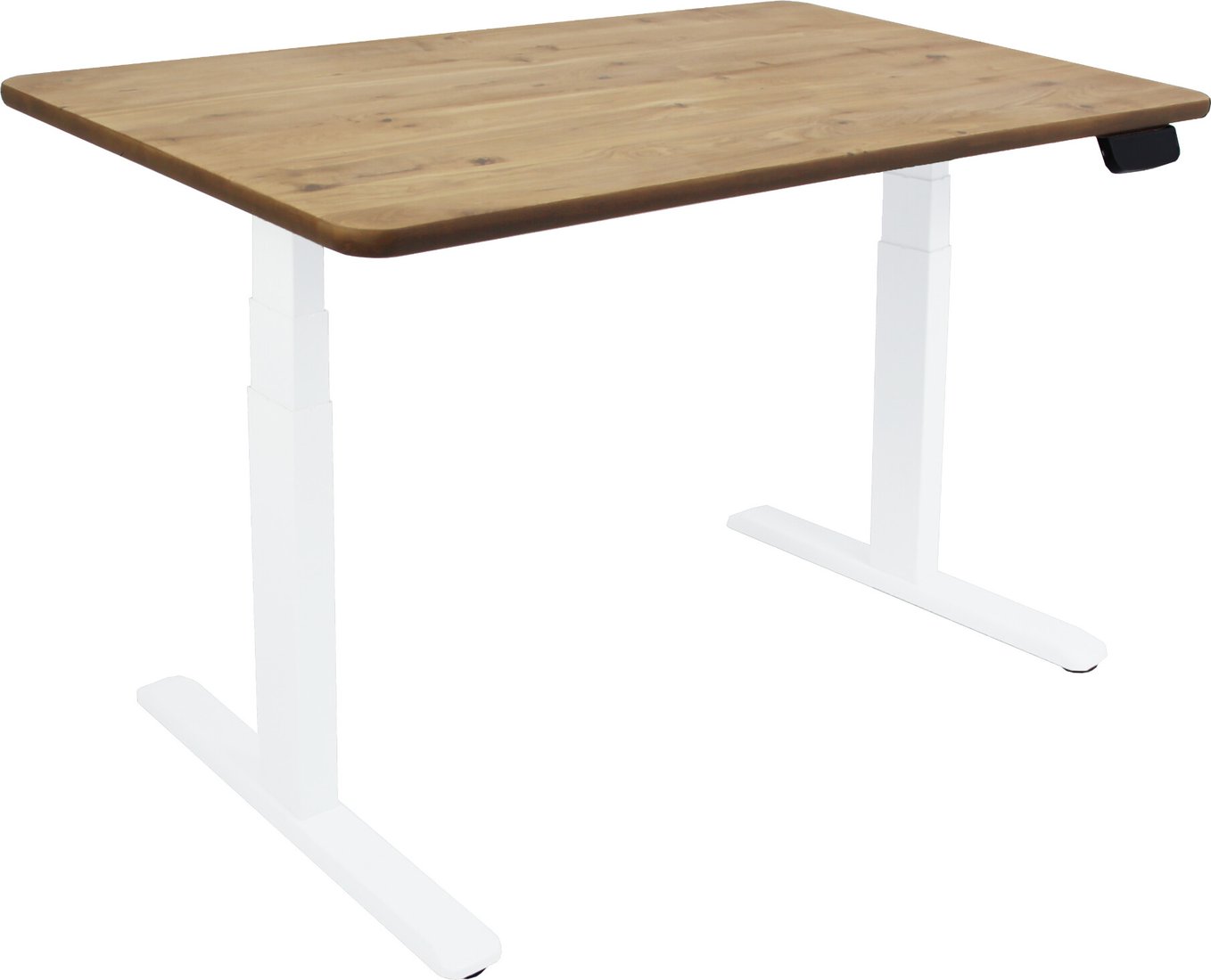 

Стол для работы стоя ErgoSmart Wooden Ergo Desk Prime 1300х750х27 мм (прямой край, дуб натуральный/белый)