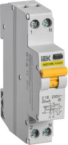 

Дифференциальный автомат IEK KARAT АВДТ32ML С16 30мА MVD12-1-016-C-030-A