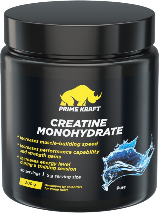 

Моногидрат креатина Prime Kraft Creatine Monohydrate 100% (200г, без вкуса)