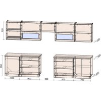 Готовая кухня Интерлиния Мила Матте 3.5 Б (дуб вотан/дуб вотан/белый гранит) в Солигорске