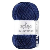 Пряжа для вязания Wolans Yarns Bunny Baby 17 100 г 120 м (темно-синий, 5 мотков)