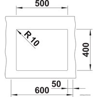 Кухонная мойка Blanco Rotan 500-U 526098 (черный)