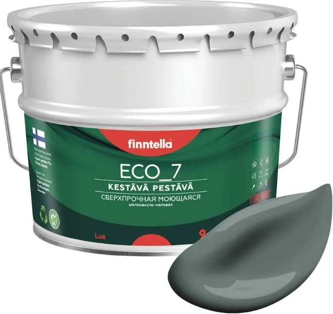 

Краска Finntella Eco 7 Salvia F-09-2-9-FL051 9 л (серо-зеленый)