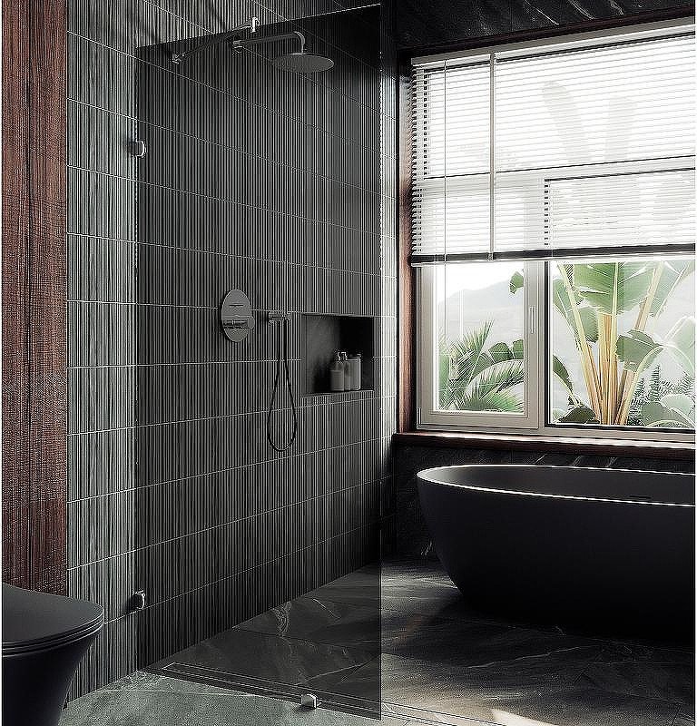 

Душевая стенка MaybahGlass 79x195 MGD-274-4 (графитовое стекло/хром глянцевый)
