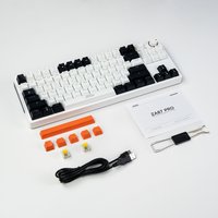 Клавиатура JEGG ZA87 Pro White Black Orange (TNT Yellow) в Лиде