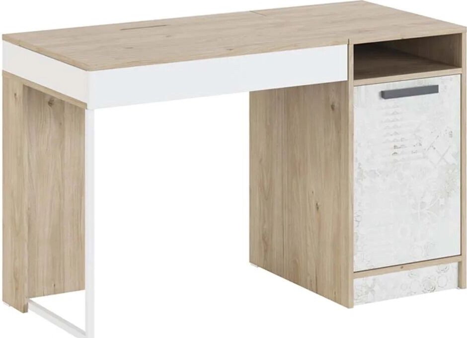 

Офисный стол Алисия Алиса мод. 4 (гикори джексон/спринт/белый)