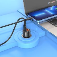 Автомобильное зарядное Borofone BZ20A Lightning (черный)