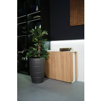 Стол-книга Stoloff Мечта 1600x850 (белый/дуб сонома, опоры складные, углы закругленные с роликами и ручками)