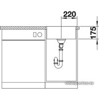 Кухонная мойка Blanco Zerox 400-IF Durinox (без клапана-автомата)