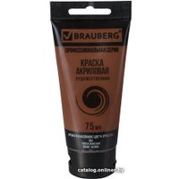 Акриловая краска BRAUBERG Art Classic 191111 (сиена жженый, 75 мл)