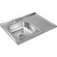 Кухонная мойка Saniteco 8060S-L (с сифоном)