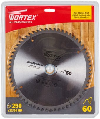 Пильный диск Wortex CSD250T60W2011