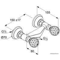 Смеситель Kludi 1926 5161045G4