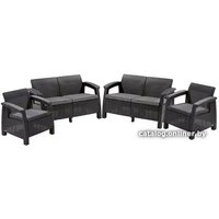 Набор садовой мебели Keter Corfu Rest Set 241725 (графит)