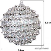 Елочная игрушка Elan Gallery Серебряный узор 970085