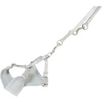 Шлея с поводком Trixie Junior набор шлея 36-50 см +поводок 2 м M-L (светло-серый) в Солигорске