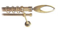 

Карниз для штор Lm Decor Эллипс 178 1р гладкий 25мм (антик, 3.6м)