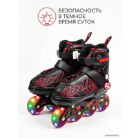 Роликовые коньки Amarobaby Spider AMARO-35Sp-Bl-30 (черный, р-р 30-33)
