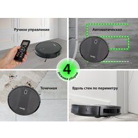 Робот-пылесос Pioneer VC704R (черный)