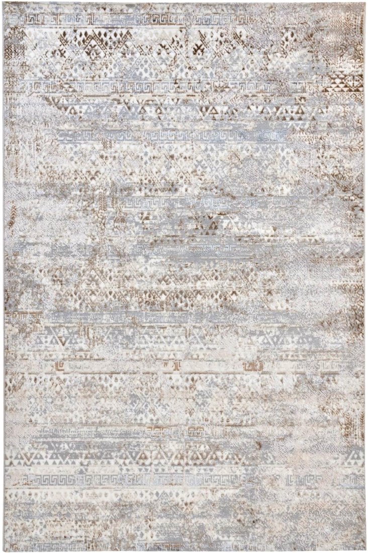 

Ковер для жилой комнаты Radjab Carpet Бьянка Прямоугольник D057A 7653RK-B (1.2x1.8, Cream Shirink/Vizon Fdy)