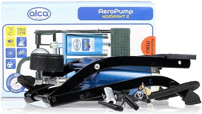 

Насос ножной велосипедный Alca AeroPump Kompakt двухцилиндровый 202200
