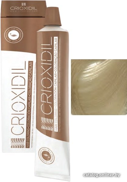 Крем-краска для волос Crioxidil Silk Color 10.1tc пепельный блонд