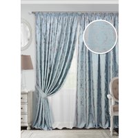 Комплект штор Эскар Vera 123527640 2x2.7 м (серо-голубой/белый)