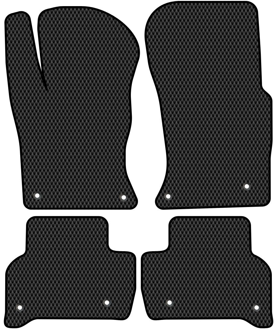 

Комплект ковриков для авто Alicosta Jaguar XE I (седан / X760) 2015 - 2021 (черный, ромб)